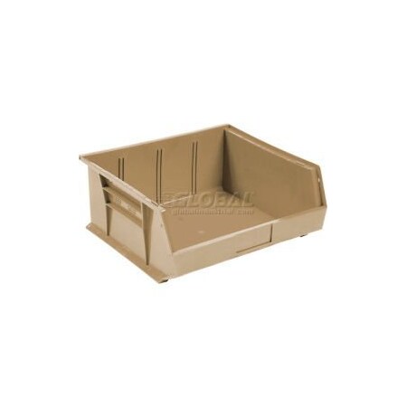 Quantum Storage Systems Hang & Stack Storage Bin, Beige, 6 PK QUS235IV